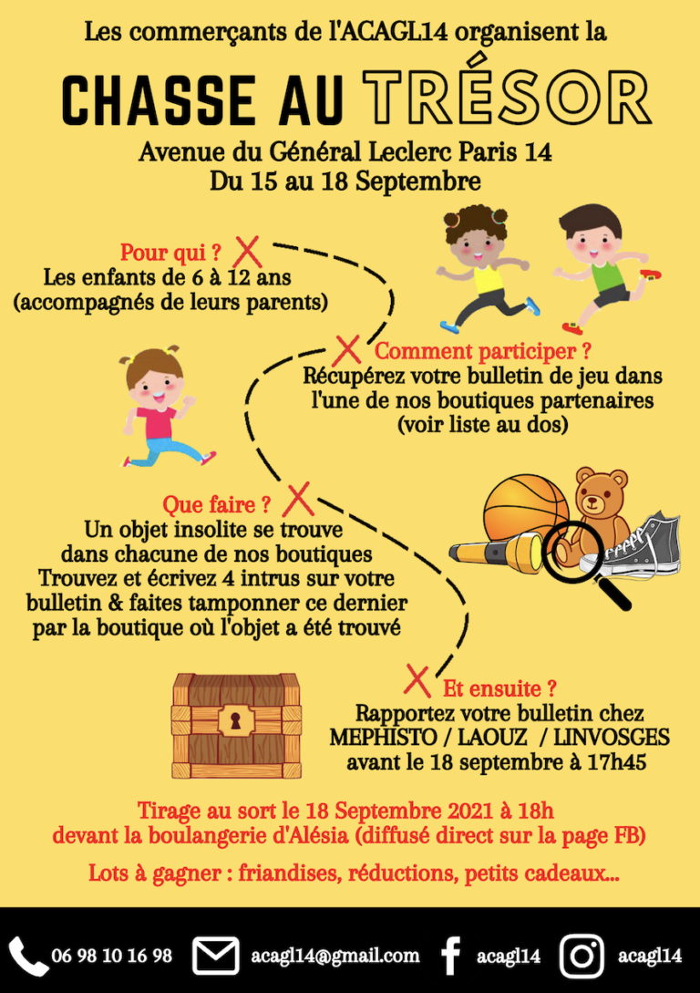 La chasse au trésor revient !