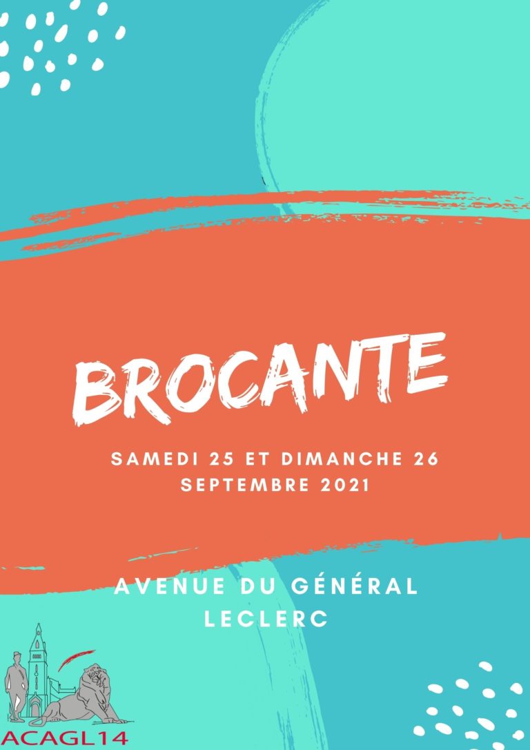 Brocante le 25 et 26 septembre